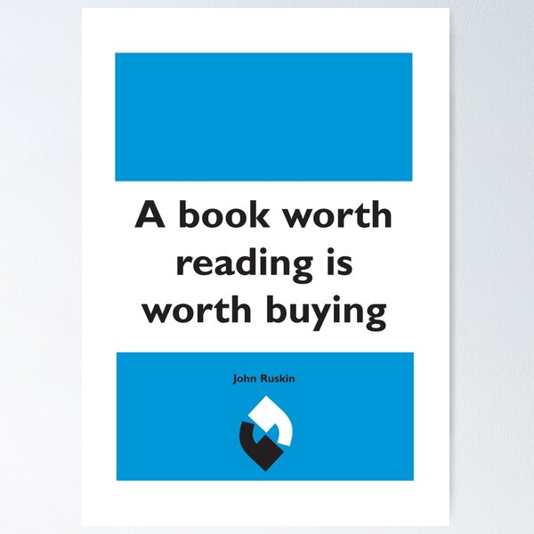 Item preview, On Books - John Ruskin designed and sold by Blood Red Moon.
