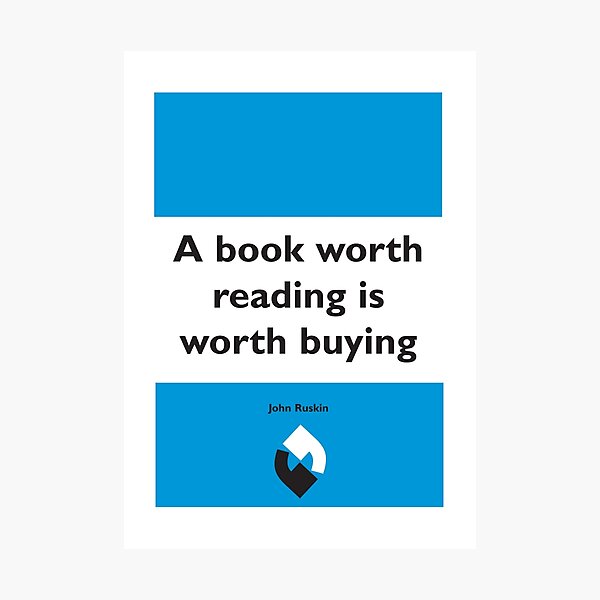 Item preview, On Books - John Ruskin designed and sold by Blood Red Moon.