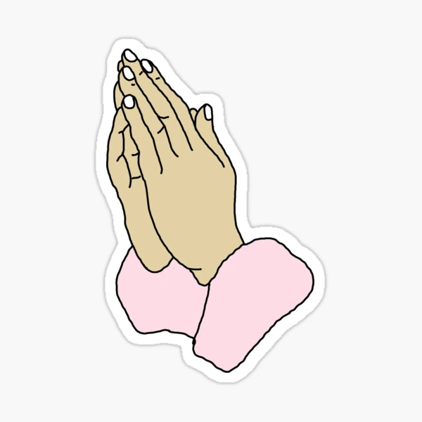 Littlehands Prayer Hands Sticker - Wedgehead