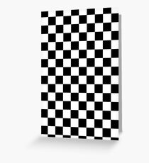 Mod Checkered Two Tone by 'Chillee Wilson' Greeting Card