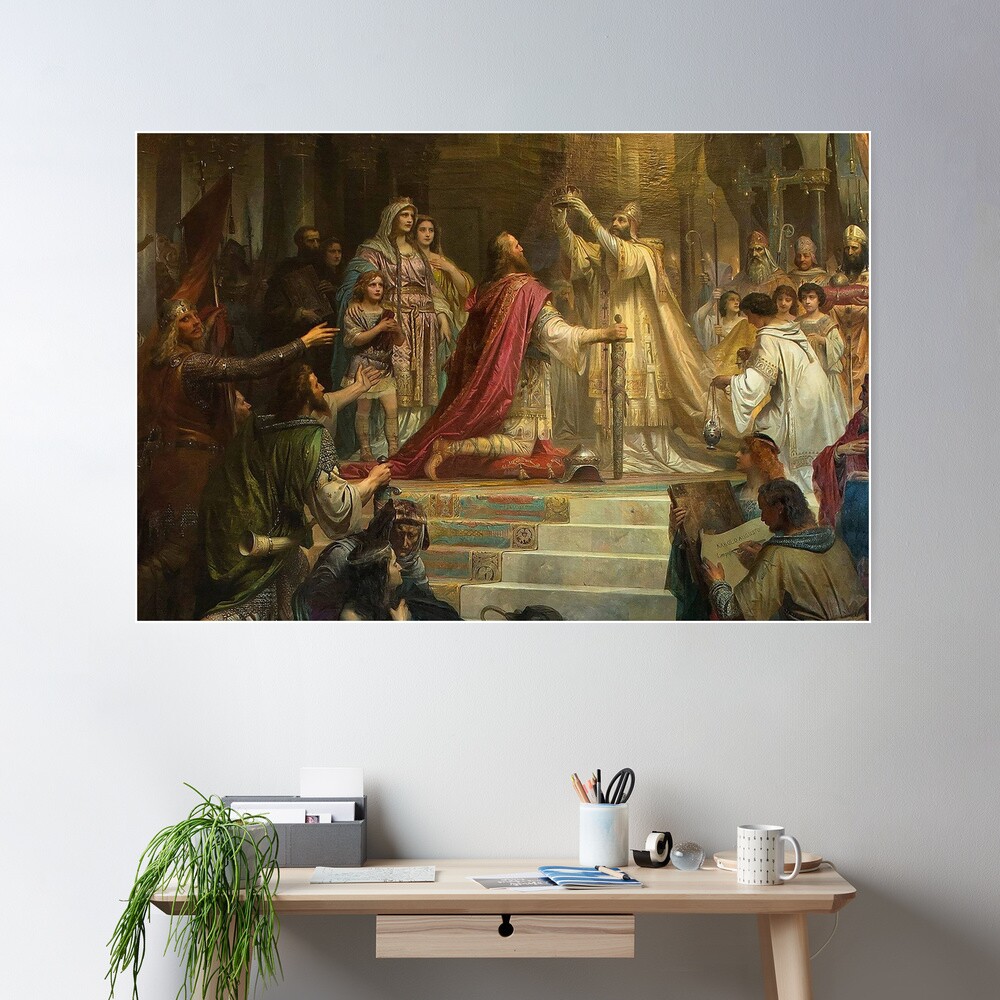 Coronation of Charlemagne...Karl der Grosse Poster