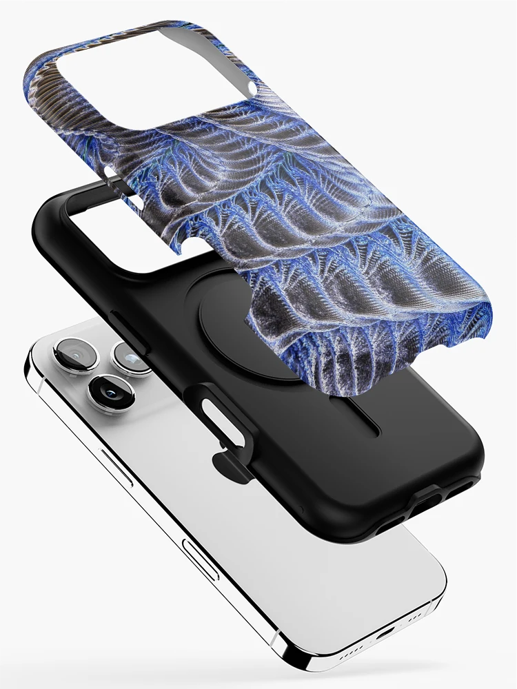 Thumbnail 2 of 4, iPhone Case, Laser Chainmail Waves designed and sold by RJBPhotoDesign.