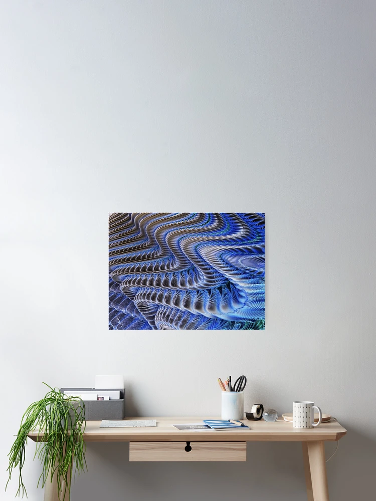 Thumbnail 2 of 3, Poster, Laser Chainmail Waves designed and sold by RJBPhotoDesign.