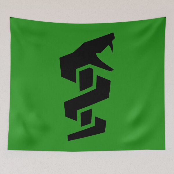 Item preview, Rod of Asclepius Abstract Tribal Tattoo Redesign designed and sold by Dator.