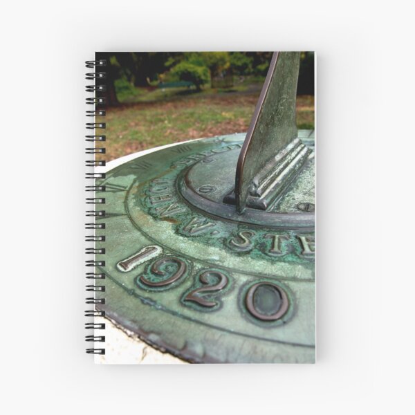 Tempus fugit in the garden Spiral Notebook