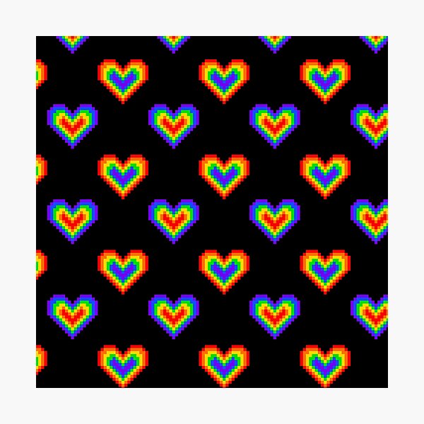 Artikelvorschau, Pixel-Herz - Liebe ist Liebe - LGBT entworfen und verkauft von Kacarrot.