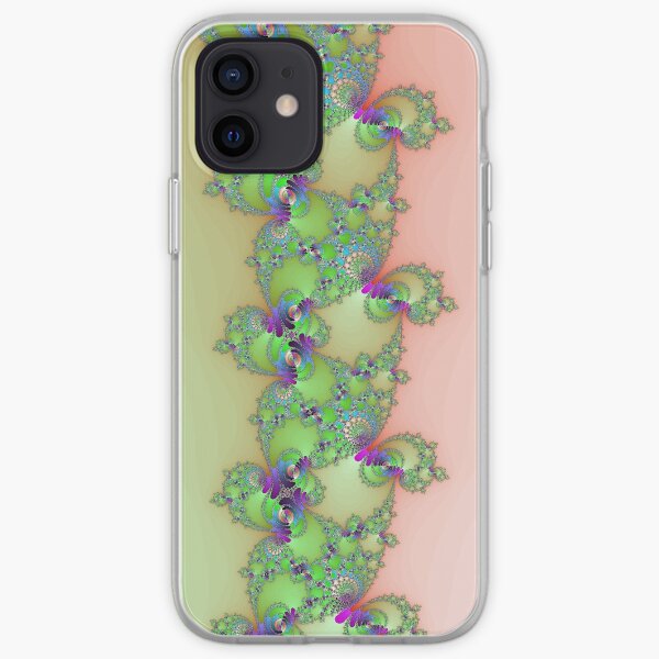 Fractal in Green & Pink iPhone Soft Case