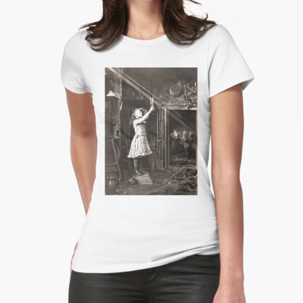 Striking Historical Photo That Bring the Past to Life #HistoricalPhoto #Historical #Photo #vintage #clothing, #people, #adult, #group, #child, #vertical, #brown, #photography, #clothing, #women, #men Fitted T-Shirt