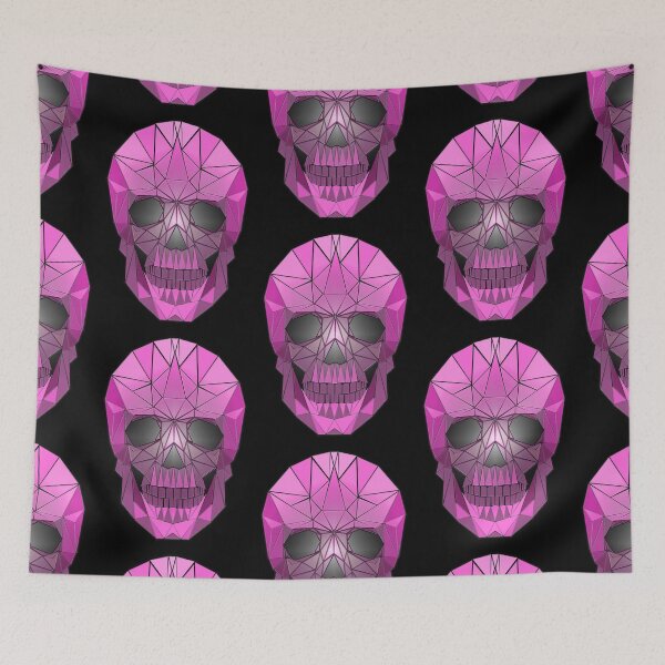 Item preview, Shiny effect pink geometric skull designed and sold by EvilLeftHand.