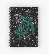 The Flying Turtle in the Space funny Animals lovers Gift Spiral Notebook