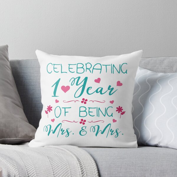 Item preview, 1st Lesbian Wedding Anniversary designed and sold by thepixelgarden.
