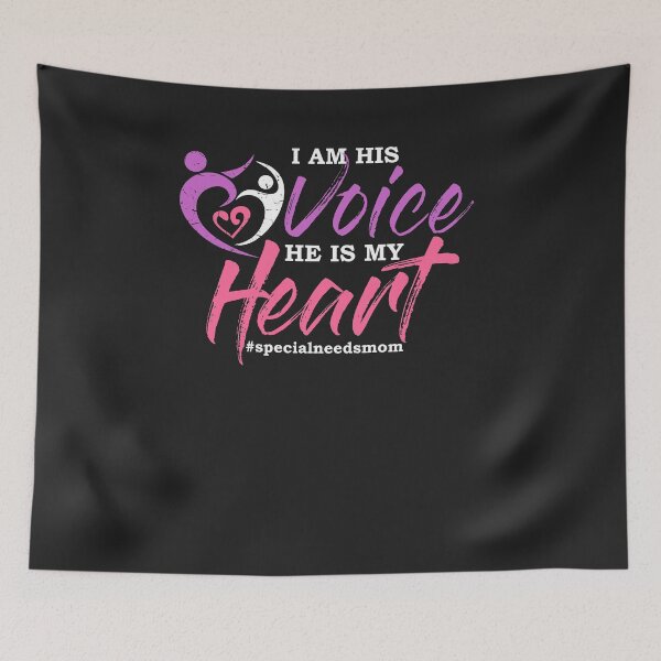 Item preview, I am his Voice He is my heart #specialneedsmom ADHD 2 designed and sold by hadleydesigns.