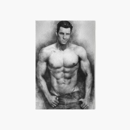 Fitness model Chris sketch Art Board Print