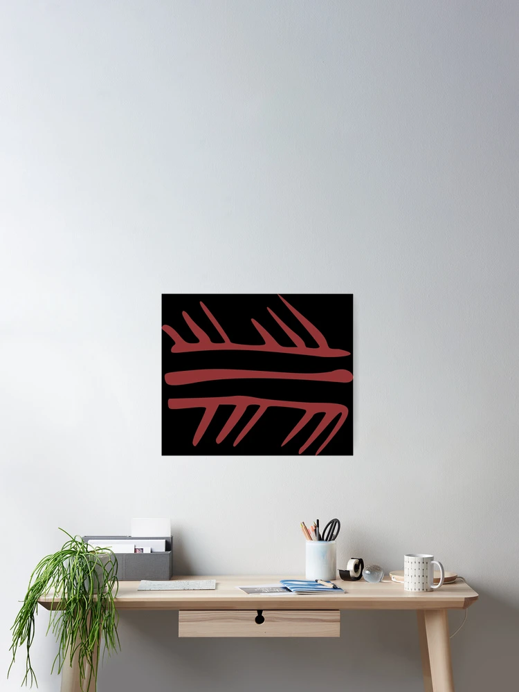 Thumbnail 2 of 3, Poster, petroglyph pattern designed and sold by petroglyphe.