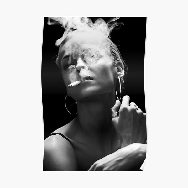 "Girl smoking" Poster for Sale by trevorspiro Redbubble