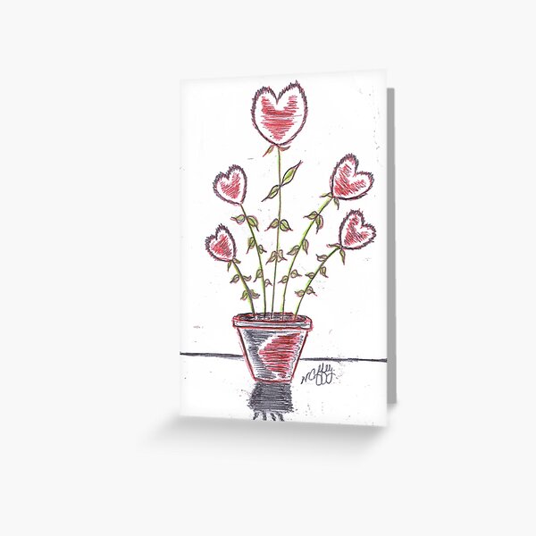 FRESH HEARTS Greeting Card