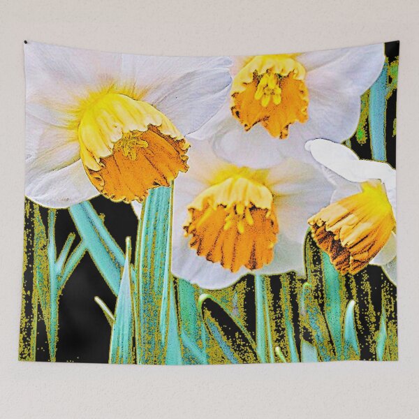 Item preview, ARTISTIC RENDERING GOLDEN SPRING DAFFODILS designed and sold by sharlesart.