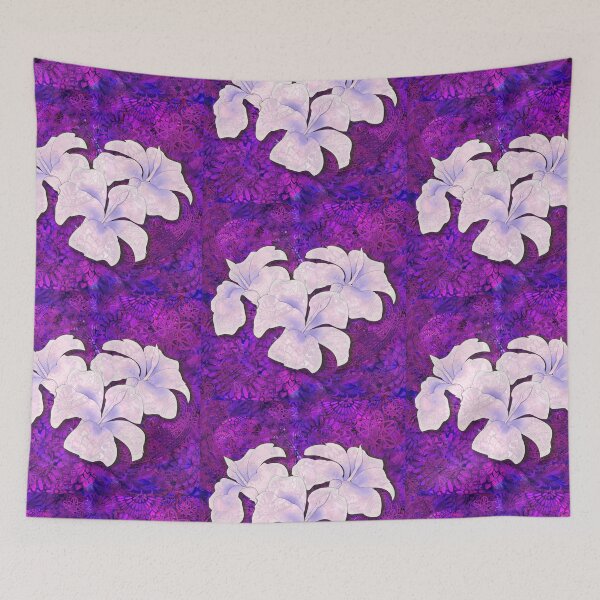 Item preview, Tatoo Mandala Hibiscus - Deep Purple designed and sold by DreaMground.