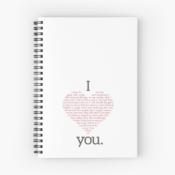 Item preview, I {Words} You - Awkward Valentines designed and sold by scribblewit.