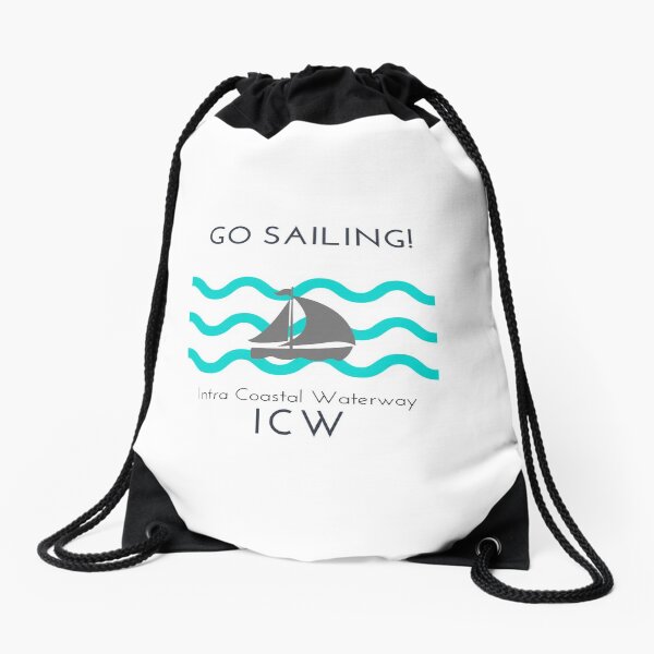 Sailing on the ICW Drawstring Bag