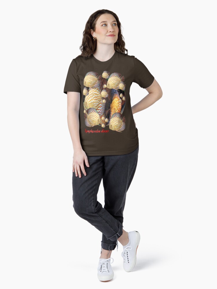 Thumbnail 4 of 7, Essential T-Shirt, Symphysodon discus 'T' Shirt. Profits to the RSPCA designed and sold by windana1.