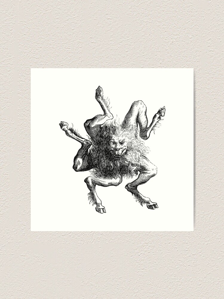 Buer Goetic Demon Art Print By Gynecromancy Redbubble