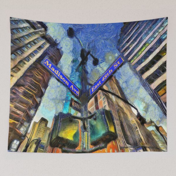 Item preview, New York Street Sign Van Gogh designed and sold by bejacs.
