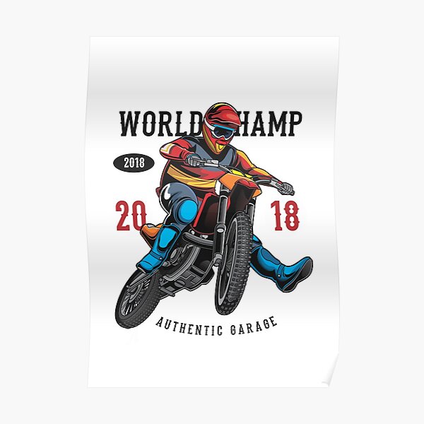 Moto Cross Posters Redbubble