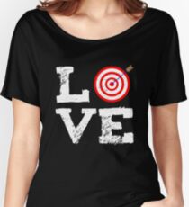 Archery Love Verein Pfeil Hobby Bogen Ziel Relaxed Fit T-Shirt