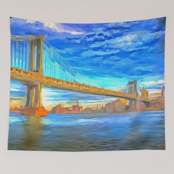 Item preview, Manhattan Bridge Pop Art designed and sold by bejacs.