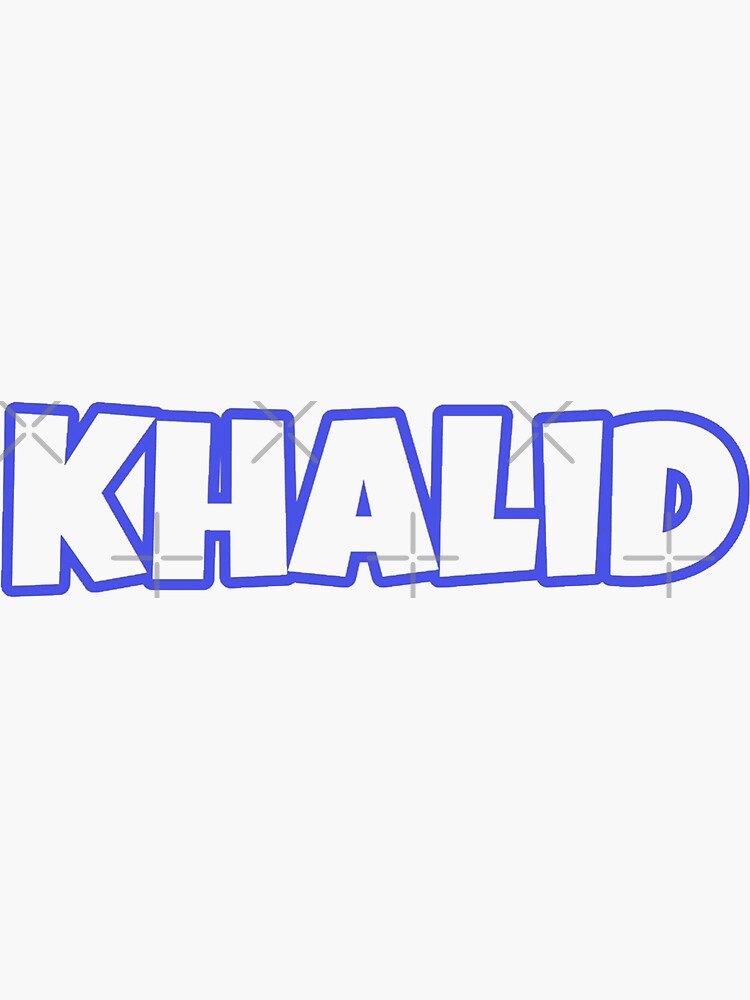 "blue Khalid" Sticker For Sale By Jaceyerin | Redbubble