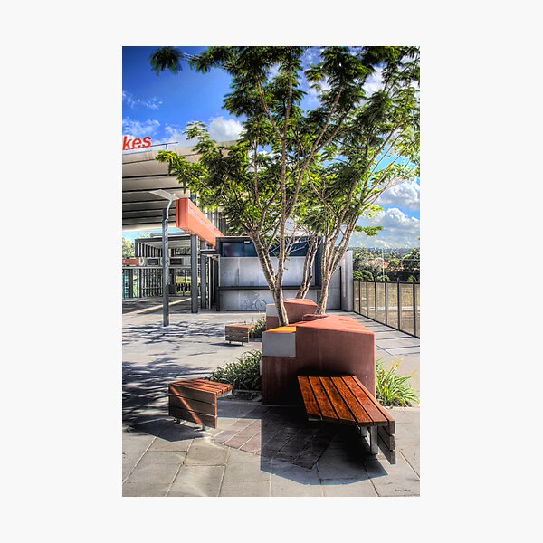 railway station street furniture Photographic Print