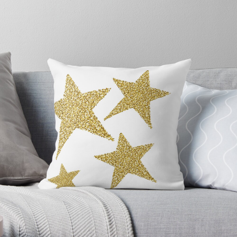 black with gold stars Sticker for Sale by jaceyerin