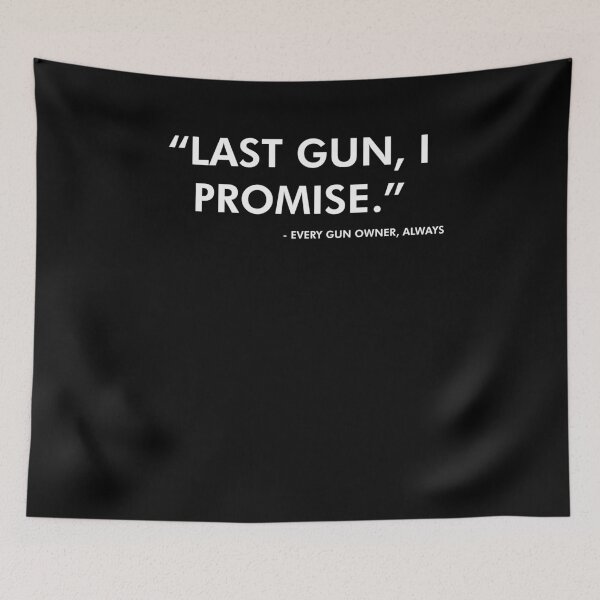 Item preview, Funny Gun Lover Pro Second Amendment Rights USA Last Gun I Promise Funny Fake Quote designed and sold by KNUXX Shop.