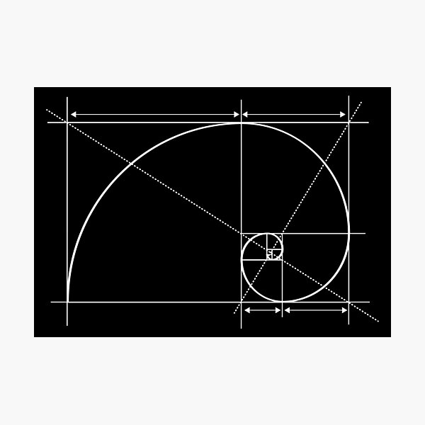 Item preview, Golden Ratio, Fibonacci Spiral, Drawing	 designed and sold by SymbolGrafix.