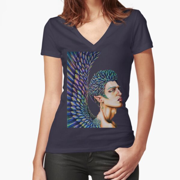 Fitted V-Neck T-Shirt