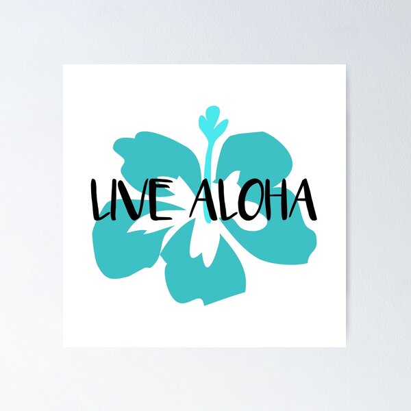 Item preview, Live Aloha blue designed and sold by aridorsey.
