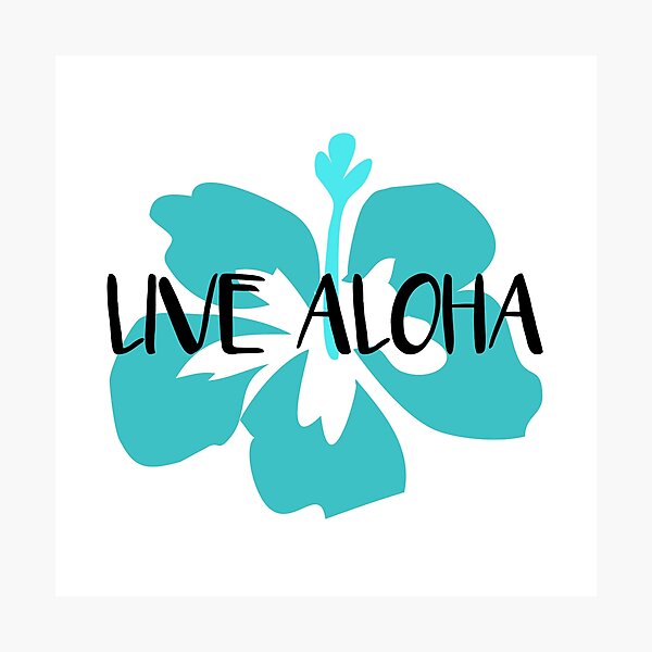 Item preview, Live Aloha blue designed and sold by aridorsey.