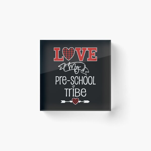 Item preview, Pre School Valentine Teacher Student Love My Tribe Lumberjack Plaid designed and sold by Sapphire Star.