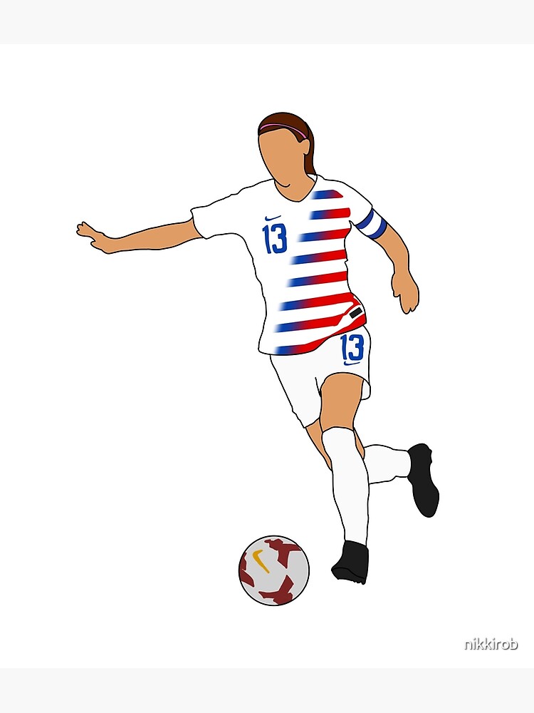 Alex Morgan USA - #13 Jersey Art Board Print for Sale by cocreations