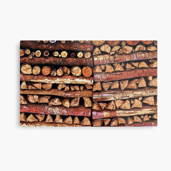 Holzbeig - seasoned firewood Metal Print