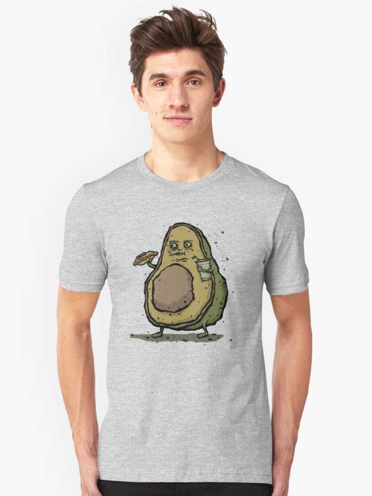 Alternate view of Unhealthy Avocado Slim Fit T-Shirt