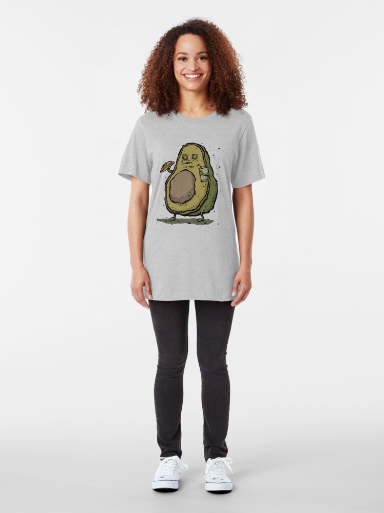 Alternate view of Unhealthy Avocado Slim Fit T-Shirt