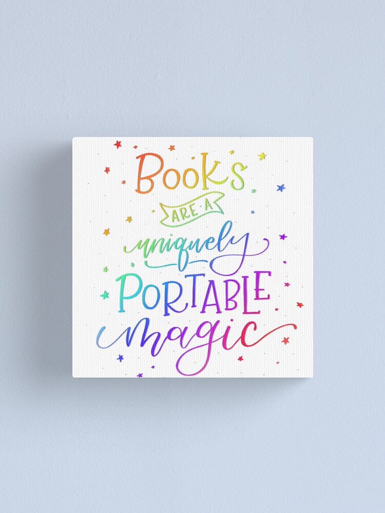 Alternate view of Books are Rainbow Magic Canvas Print