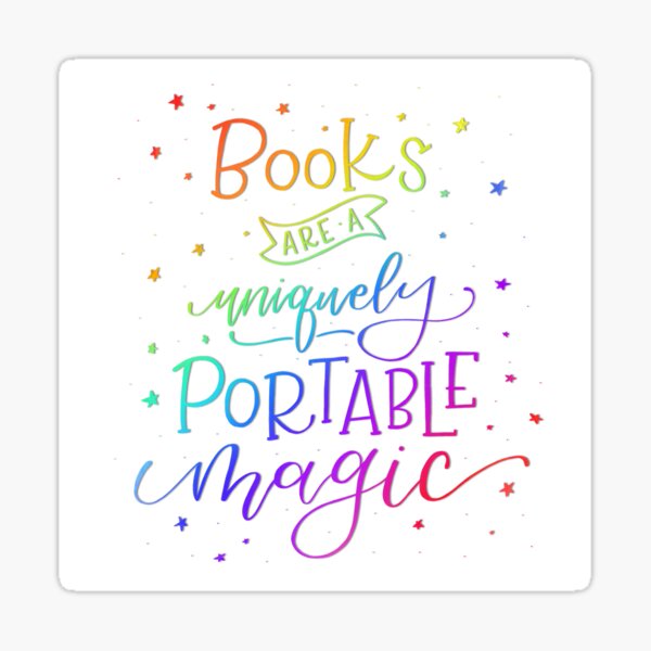 Books are Rainbow Magic Sticker