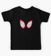 Miles Spider-Vers Negative Weltraum Brooklyn Eyes Kinder T-Shirt