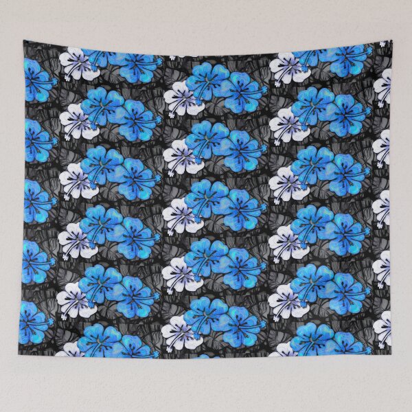 Item preview, Foliage Hibiscus - Blue in Darkness designed and sold by DreaMground.