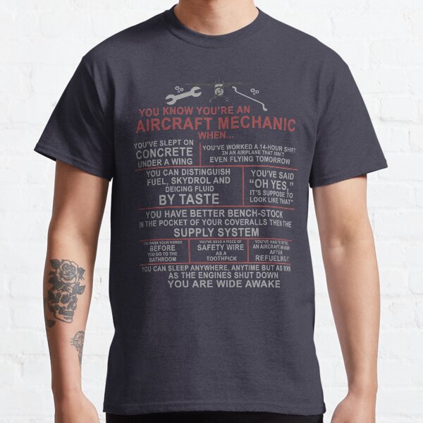 Flugzeugmechaniker Funny A & P Airplane Sayings Design Classic T-Shirt