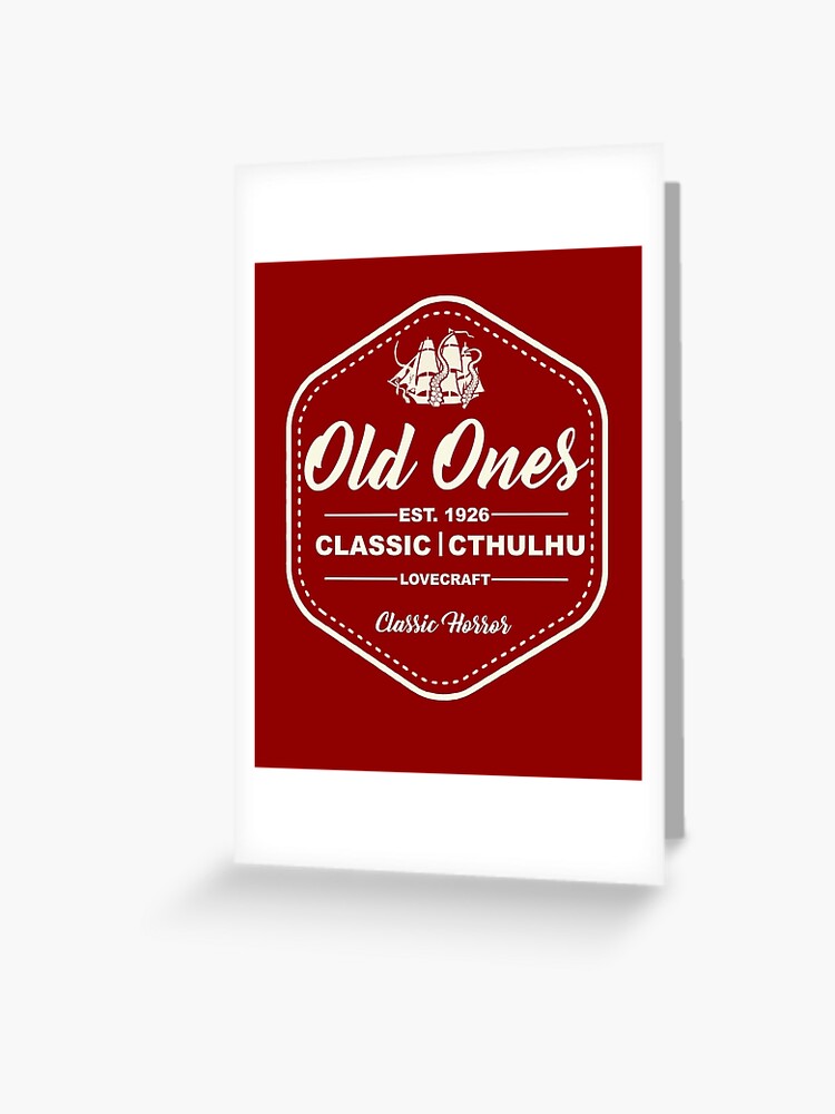 Old Ones Cthulhu Label Parody Funny Lovecraft Tee