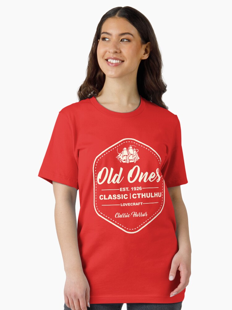 Old Ones Cthulhu Label Parody Funny Lovecraft Tee